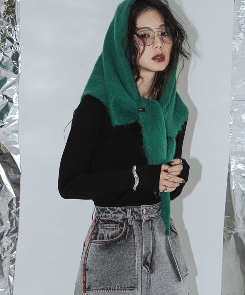 Faux Layered V-Neck Knit Sweater