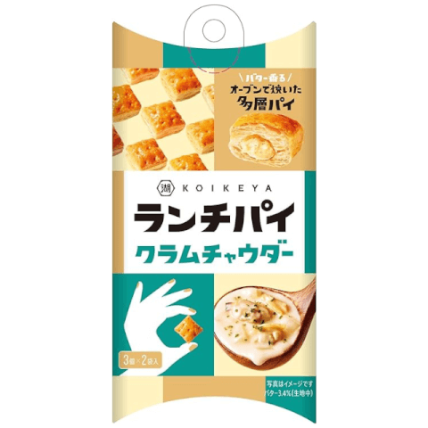 湖池屋 Lunch Pie 迷你鹹派 蛤蠣巧達濃湯口味 33g