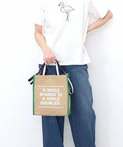 【COO SPECIAL WEEK】 SMILEY 膠帶提手亞麻 2WAY Toto 包