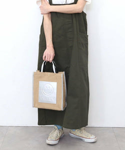 【COO SPECIAL WEEK】 SMILEY 膠帶提手亞麻 2WAY Toto 包