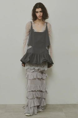 Total Lace V 領長袖上衣