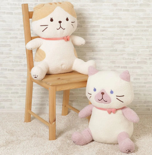 ふわふわ猫 ふわふわビッグハグぬいぐるみ（スコア＆シャシャ）