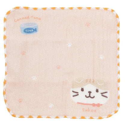ふわふわキティ コットンミニタオル（ガチャポン）6枚セット