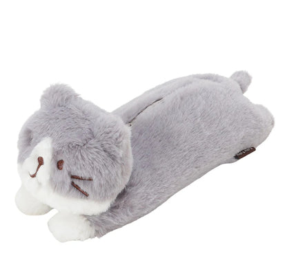 ふくふくにゃんこぬいぐるみペンケース（ハッチ＆しろたま）