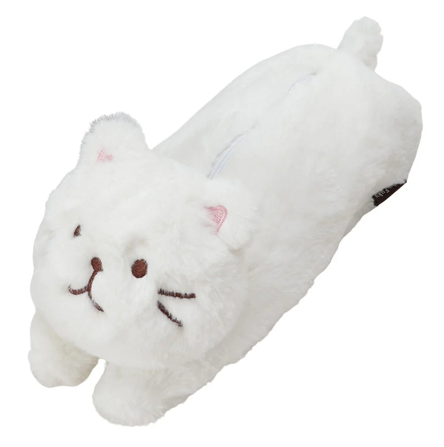 ふくふくにゃんこぬいぐるみペンケース（ハッチ＆しろたま）