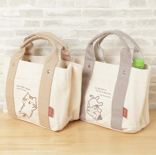 Fukufuku Nyanko Goronyan 迷你分隔托特包
