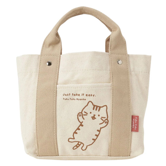 Fukufuku Nyanko Goronyan 迷你分隔托特包