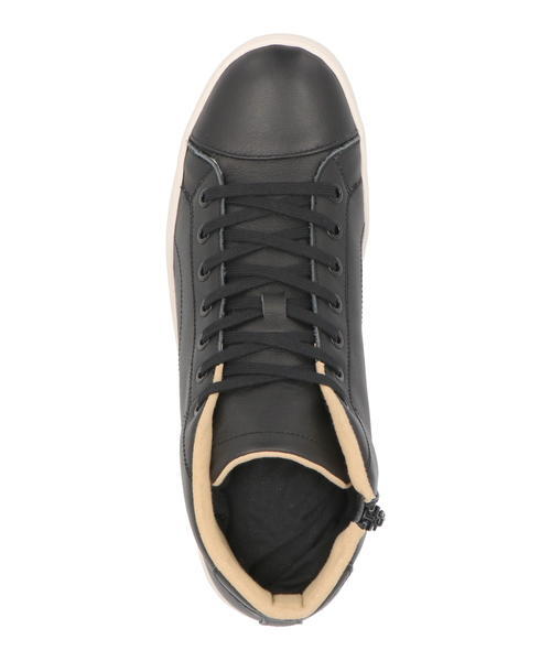 ILSE mobus WELLE レディース ミッドトップ レザー スニーカー (M-1710LN-2020) 