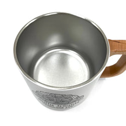 【新品】木柄疊放保溫杯