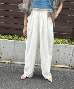 高腰寬鬆闊腿休閒長褲