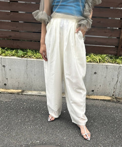 高腰寬鬆闊腿休閒長褲