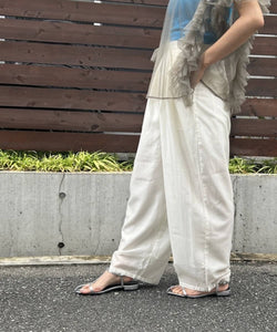 高腰寬鬆闊腿休閒長褲