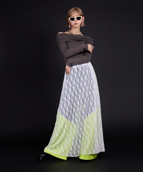 lace long skirt