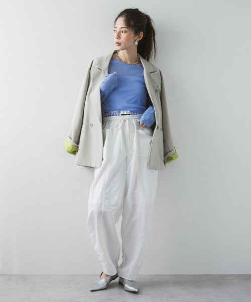 Curvy Layered Nylon Pants