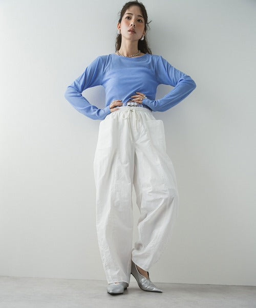 Curvy Layered Nylon Pants