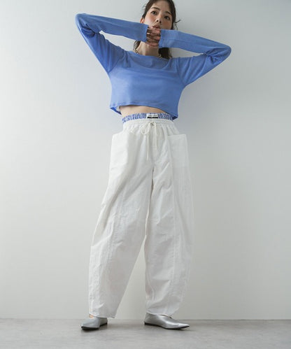 Curvy Layered Nylon Pants