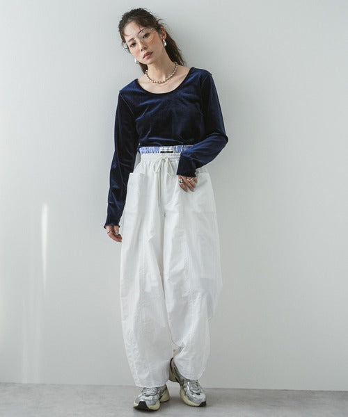 Curvy Layered Nylon Pants