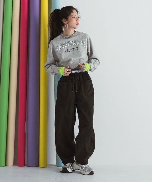 Curvy Layered Nylon Pants