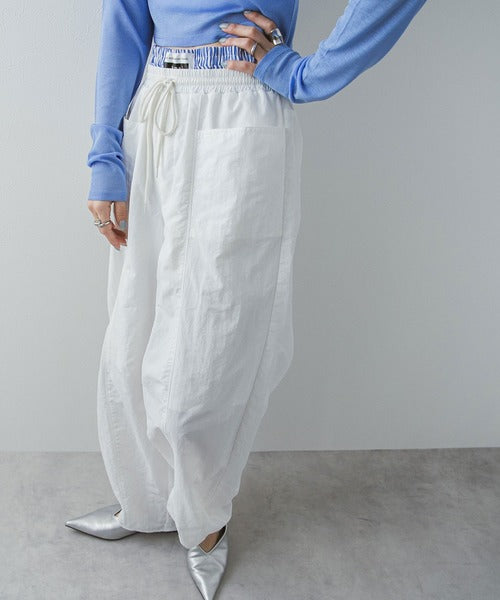 Curvy Layered Nylon Pants