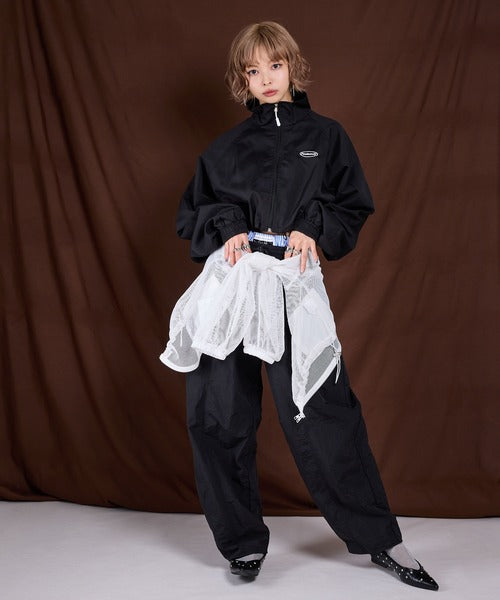 Curvy Layered Nylon Pants