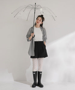 厚底長雨靴