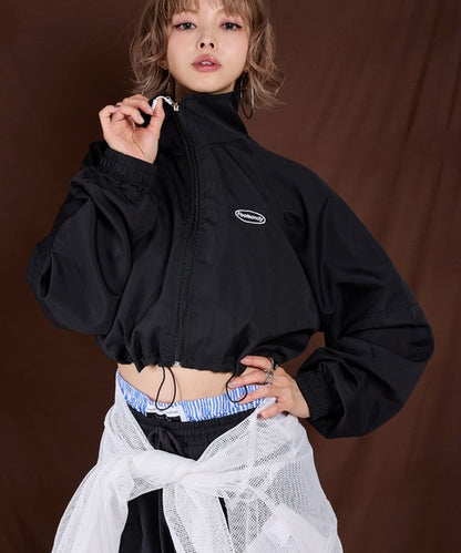 Sport nylon cropped jacket