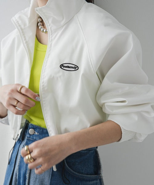 Sport nylon cropped jacket