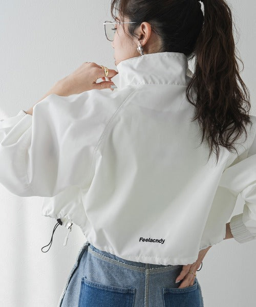 Sport nylon cropped jacket