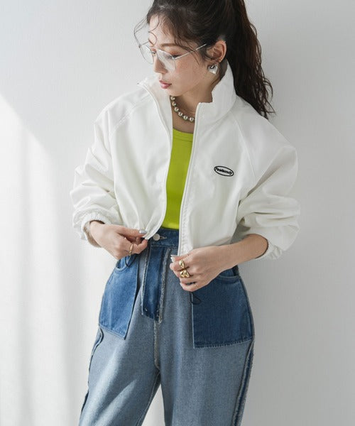 Sport nylon cropped jacket