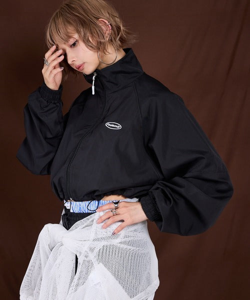 Sport nylon cropped jacket
