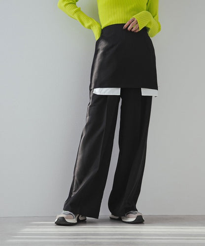 Pocket-designed culottes suit