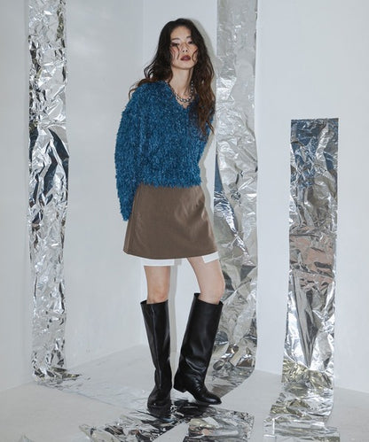 Pocket-designed culottes suit