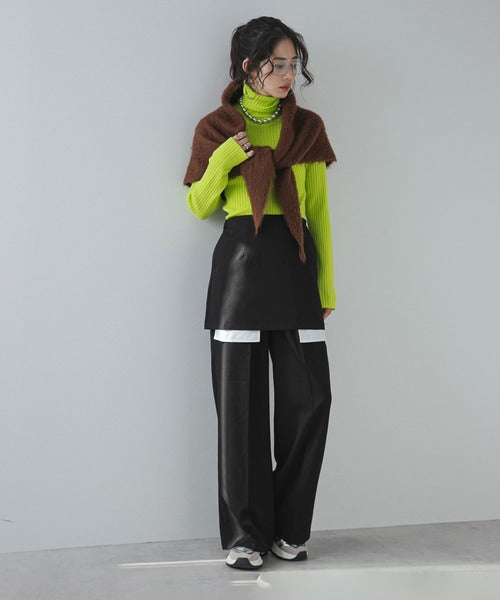 Pocket-designed culottes suit