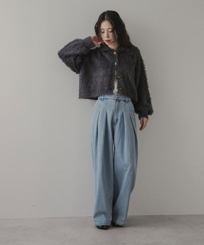 羽毛紗開襟衫