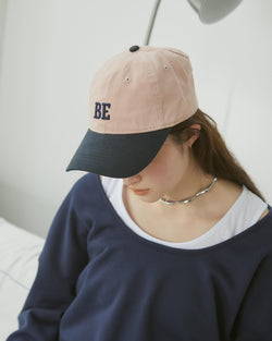 【BE】雙色 Logo 刺繡帽